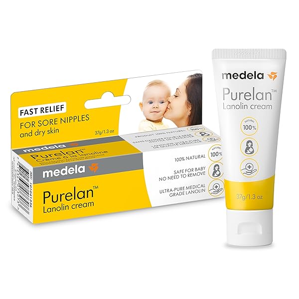 MEDELA PURELAN LANOLIN NIPPLE CREAM, FAST RELIEF FOR...