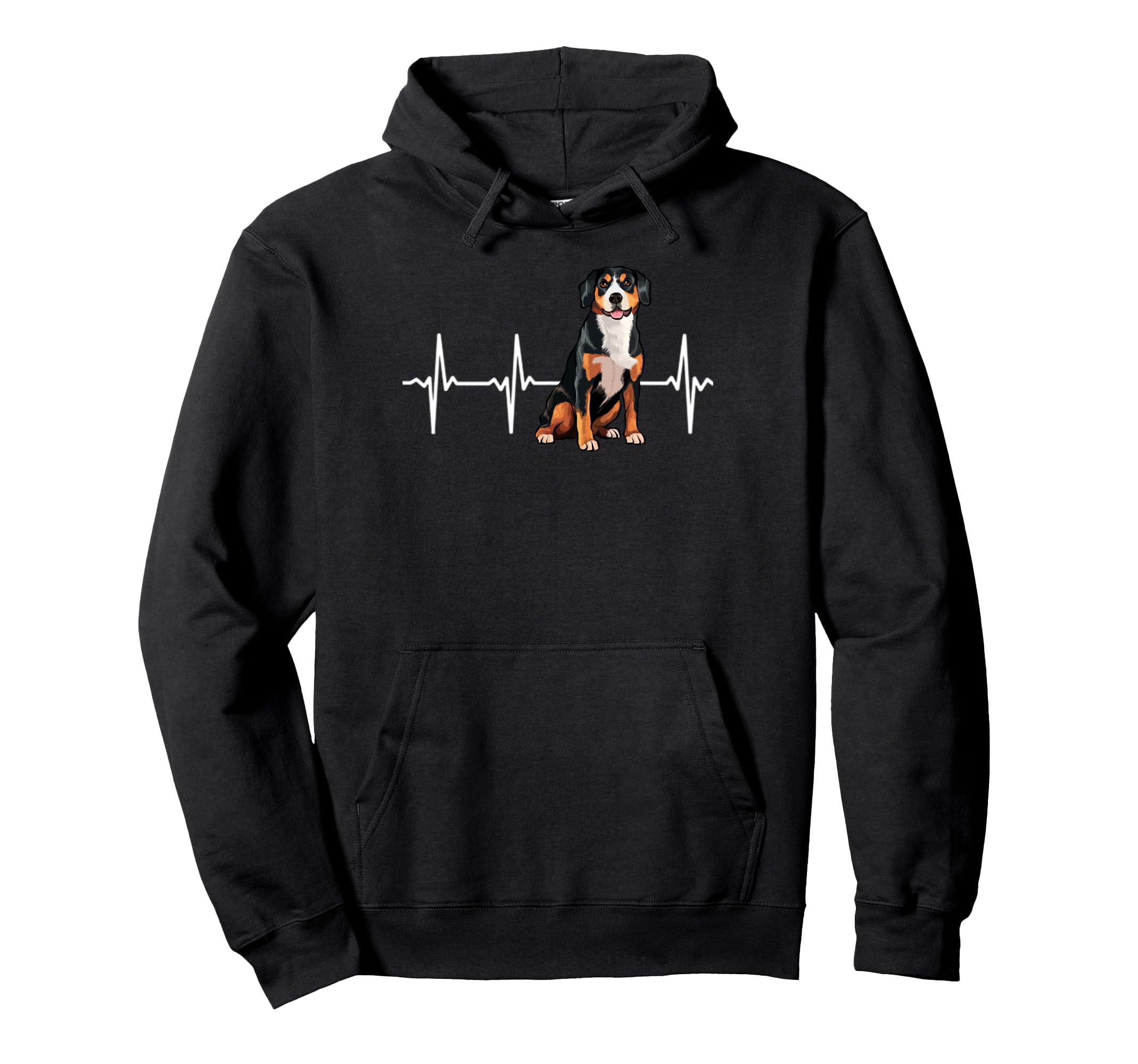 Entlebucher Mountain Dog Heartbeat Dog Lover Pullover Hoodie
