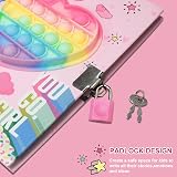 GINMLYDA Pop Secret Diary for Girls with Invisible Pen Lock Notebook 160 pp view 5