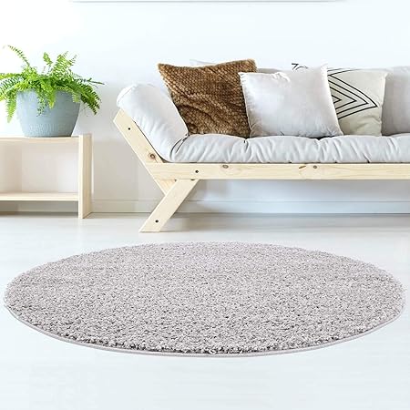 Hochflor Teppich | Shaggy Teppich fürs Wohnzimmer Modern & Flauschig | Läufer für Schlafzimmer, Esszimmer, Flur und Kinderzim