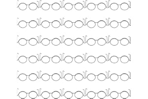 Artibetter 30pcs Miniature Doll Glasses Small 3.5cm Black Metal Wire round Frame Dollhouse Eyewear Craft