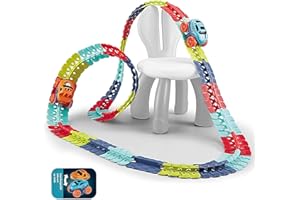 VEOOK Car Track Set Race Track Toys for Boys Kids Easter Birthday Toy Gifts with LED Light-Up Slot Race Car, Flexible Changeable Magic Race Car Ramps Track Toys for Kids 3 4 5 6 7 8+Year Old Boys Girls (92)