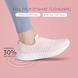 HKR Slip On Women Walking Shoes Breathable Knit Upper Memory Foam Insole Pink view 7