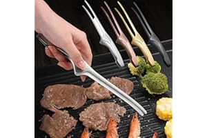 Stainless Steel Grill Clamps | Polishing Clamps with Stand-Up Design for Bakery, BBQ & Restaurant (Silver/Gold/Black)