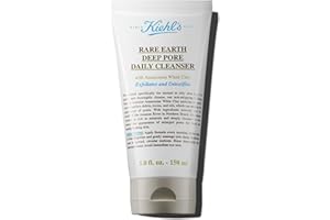 Kiehl's Rare Earth Deep Pore Daily Cleanser, Gentle Exfoliating Face Wash for Oily Skin, Detoxifies & Exfoliates Skin, Minimizes Pores, with Amazonian White Clay, Fragrance-free - 5 fl oz