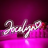 ATTNEON Jocelyn Name Neon Sign for Wall Decor,LED Jocelyn Name Neon Light for Kids Bedroom,Jocelyn Birthday Party Decoration,Neon Sign Customizable Choice for Girl,Size 11.8 * 7.9 inches(JTLD094)