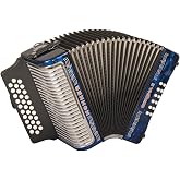 Hohner Corona II G/C/F Diatonic Accordion - Dark Blue