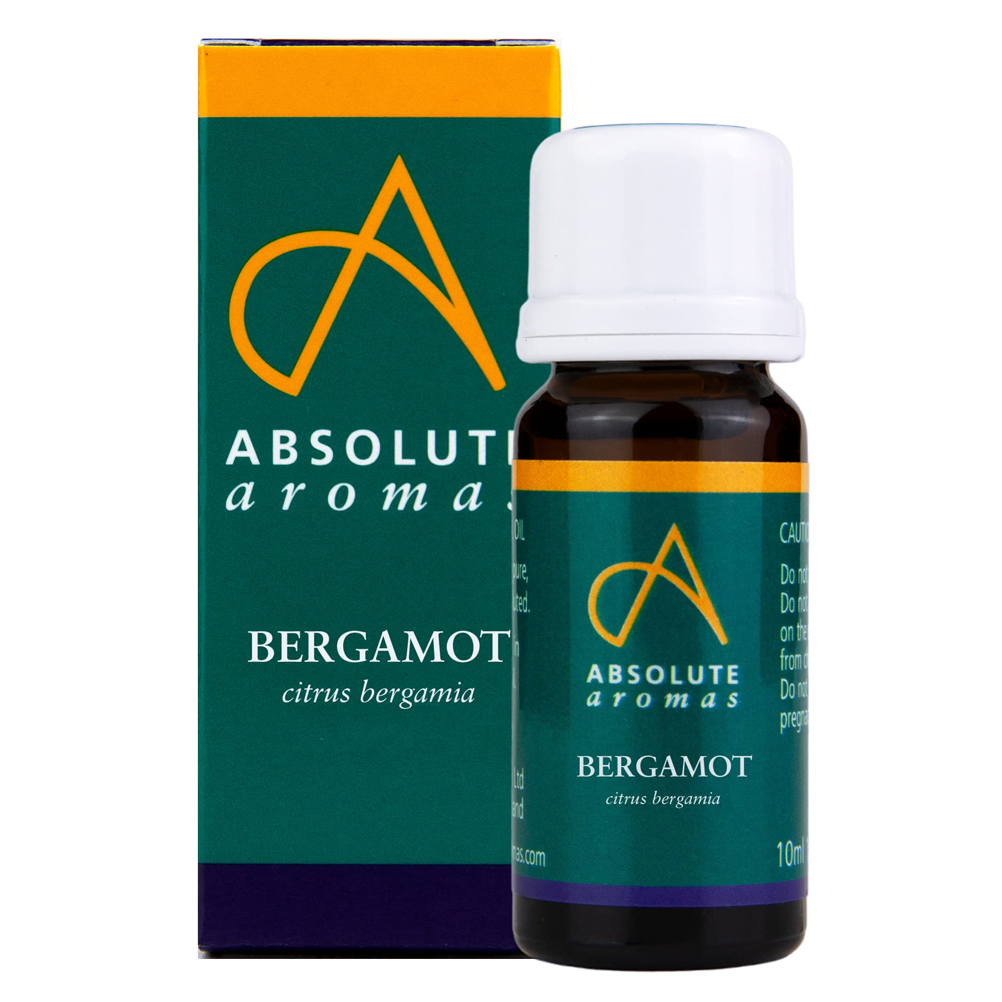 Absolute Aromas Bergamot Essential Oil 10ml - 100% Pure, Natural, Undiluted and Cruelty-Free - for use in a Diffuser and Aromatherapy Blends