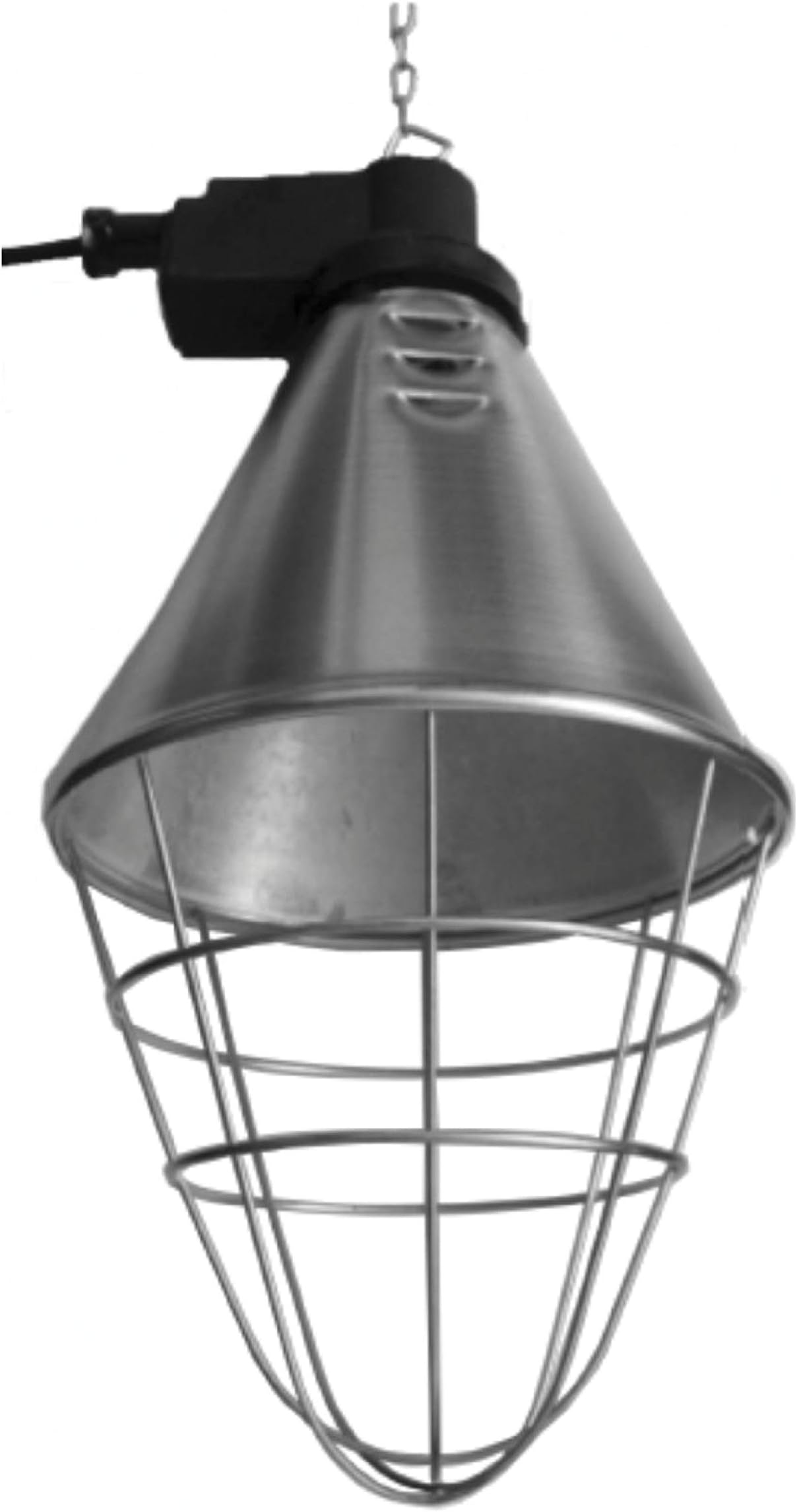 Infrared light heater with 2,5m rubber cord, for bulbs up to 250 Watt, with UK-plug