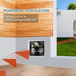 VENTISOL 12 Inch Shutter Exhaust Fan With Variable
