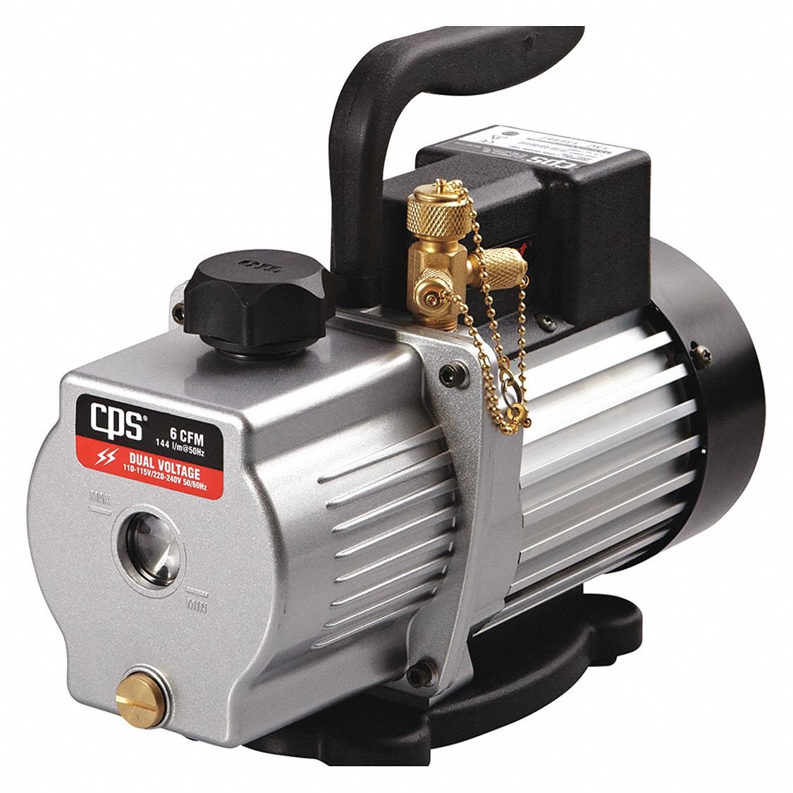 Vacuum Pump, 6.0 cfm, 1/2 HP, 50 Microns Industrial