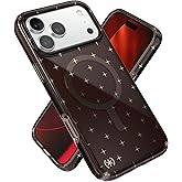 Speck Presidio LUX for iPhone 17 Pro Max Case, MagSafe-Compatible, Slim Protective Case, Luxury Shade/Gold Stars
