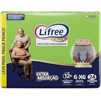 LIFREE FRALDA CALÇA EXTRA ABSORÇÃO HIP G/XG24 | Amazon.com.br
