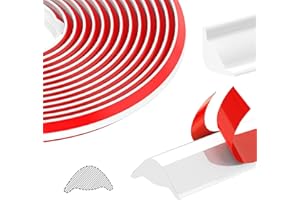 Storystore Flexible Molding Trim, 32.8FT/10M TPE Peel and Stick Moulding Self-Adhesive, White Quarter Round Molding Caulk Tri