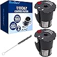 BlueStars Universal Fit 2 PACKS 119367 Reusable Coffee Keurig Filter Replacement Part - Reusable K Cups for Keurig K-cup 2.0 Series Keurig Reusable Coffee Pods