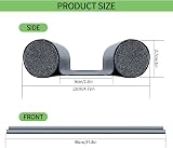 LJAPPLIED Double Door Draft Excluder 96 cm Grey, Water Proof Noise Reduction view 2