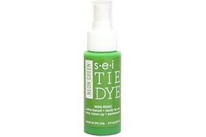 S·E·I S.E.I. Neon Green Tie Dye Spray Bottle: 2oz. Non Toxic Fabric Dye Spray, DIY Permanent Clothing Dye, Ready to Use Tie Dye Supplies