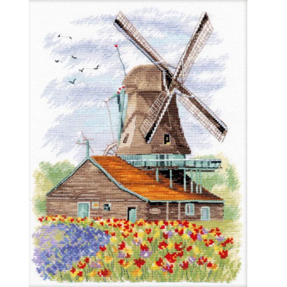 Oven Cross Stitch Kit - Dutch Windmill