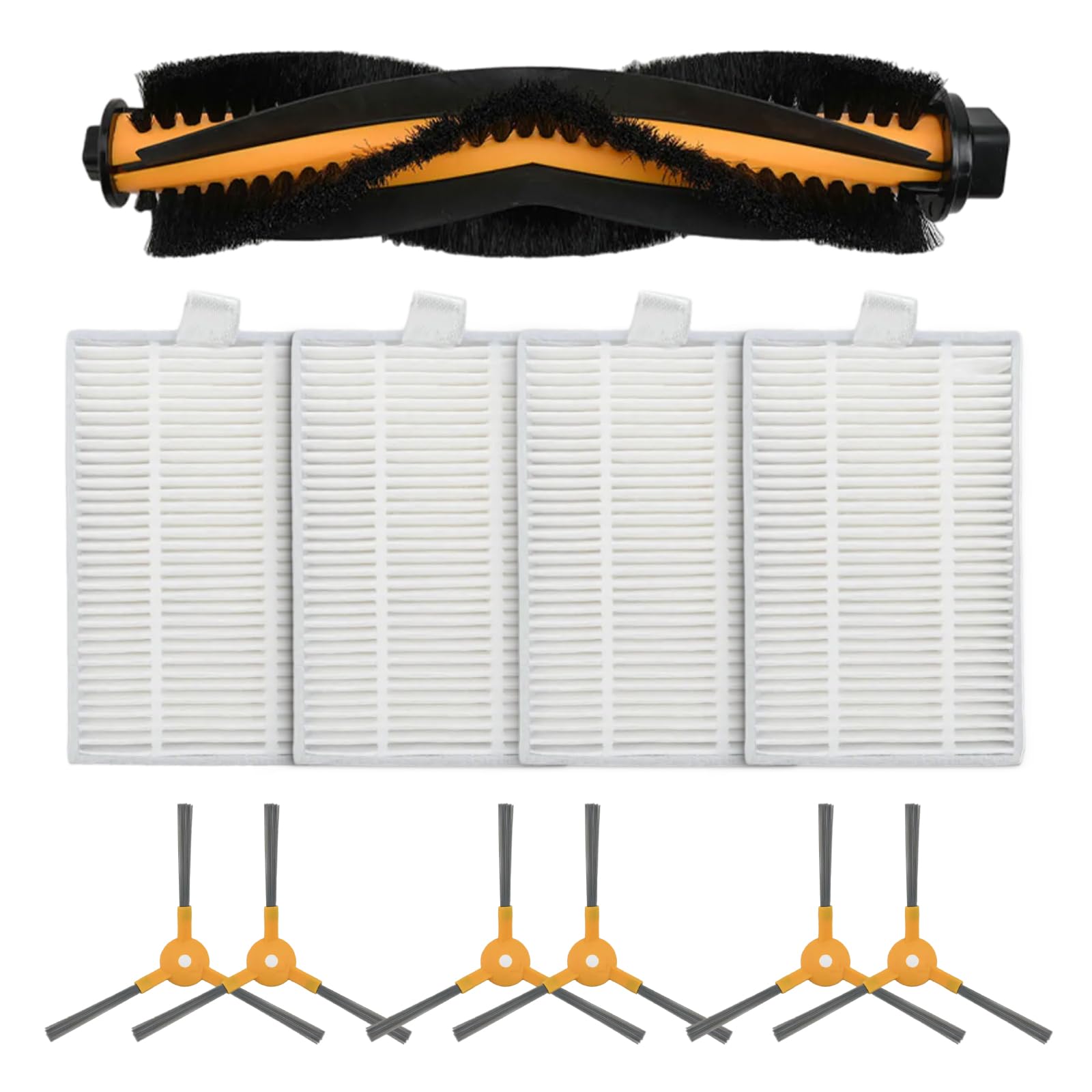 Photo 1 of 1 Main Brush 4 Filters 6 Side Brushes Replacement Kit for bObsweep for PetHair SLAM Robot Vacuum Cleaner