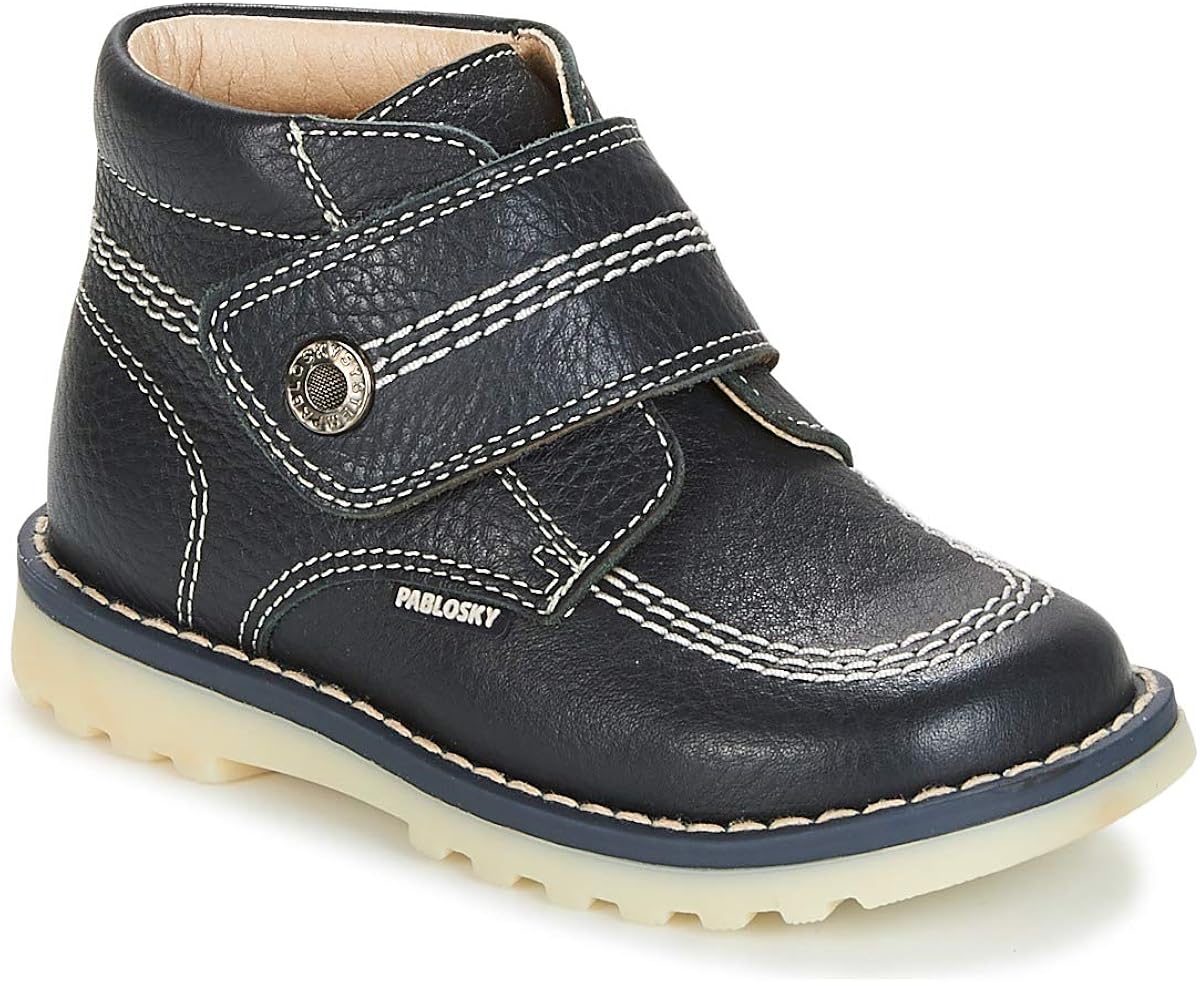 Bota Tobillera Pablosky 506781 Para Niño - Piel Natural, Forro Ecológico, Suela Antideslizante - Fabricada En España