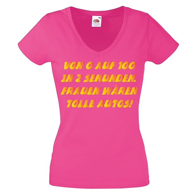 Lustige Sprüche Damen Shirt Von 0 Auf 100 In 2 Sekunden