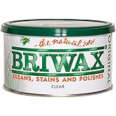 Briwax Furniture Wax for Wood, Cleans, Stains, and Polishes, Multi-Purpose, Clear