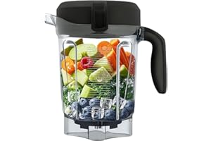 For Vitamix Blender Pitcher 64oz Low-Profile, Replacement for Vitamix Low-Profile 750 5300 5200 5000 7500 6300 Vm0102 Vm0103 