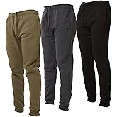 Ultra Performance 3 Pack Mens Joggers Mens Athletic Sweatpants with Pockets for Men, Small - 3X