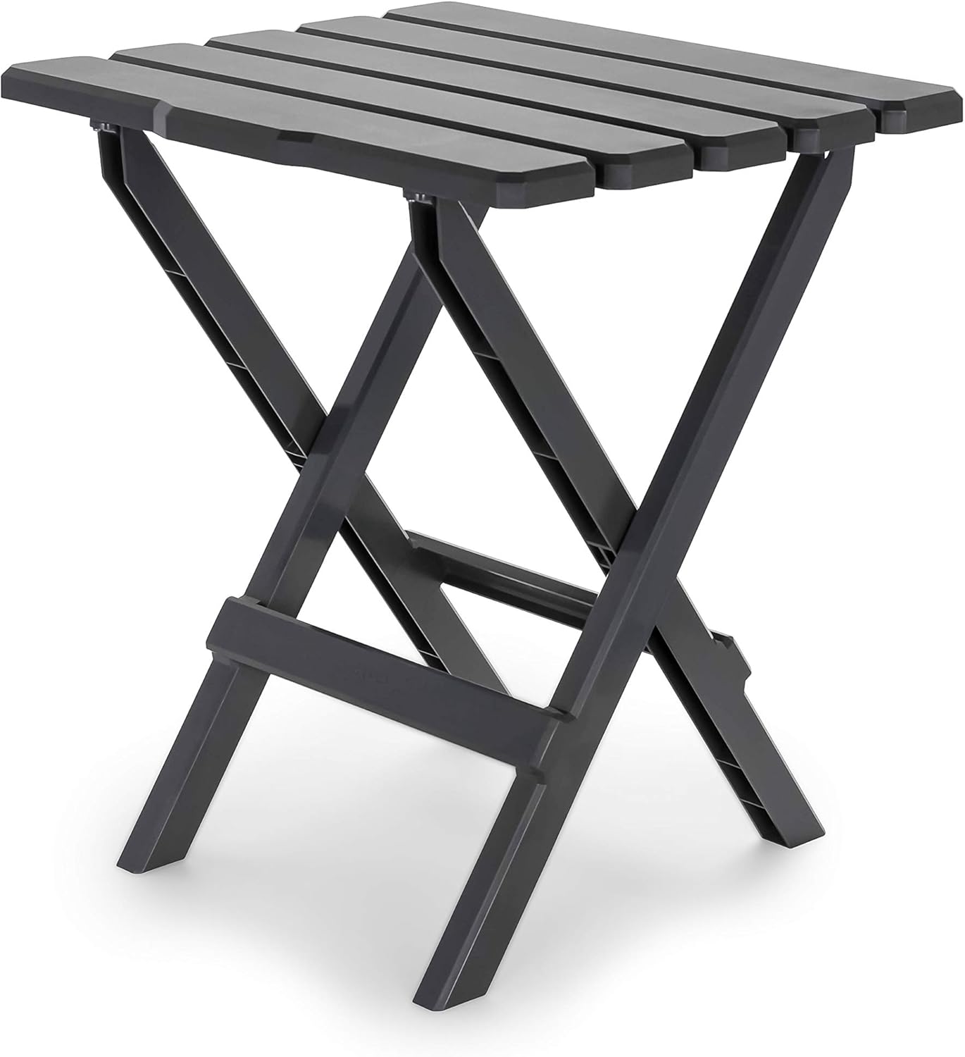 Camco Large Adirondack Portable Outdoor Folding Side Table - Perfect for The Beach, Camping, Picnics, Cookouts and More - Weatherproof and Rust Resistant - White (21041): Automotive