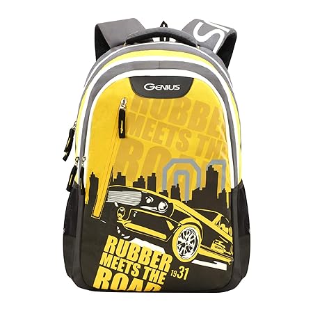 Genius 35 Ltrs Yellow Casual Backpack (BLAZE19SBYEL)