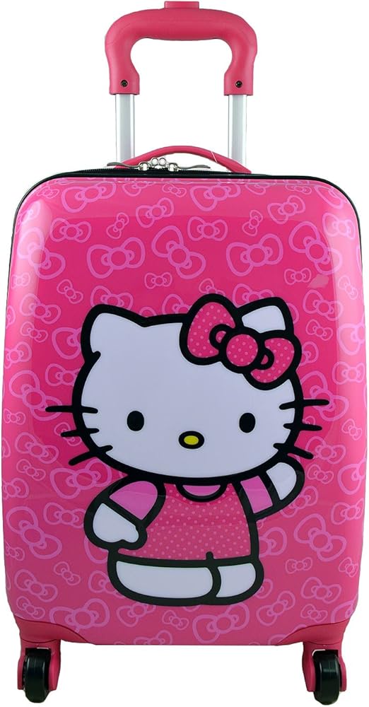 Hello Kitty Deluxe Hardshell Rolling Luggage Case [Spinner] Amazon.ca