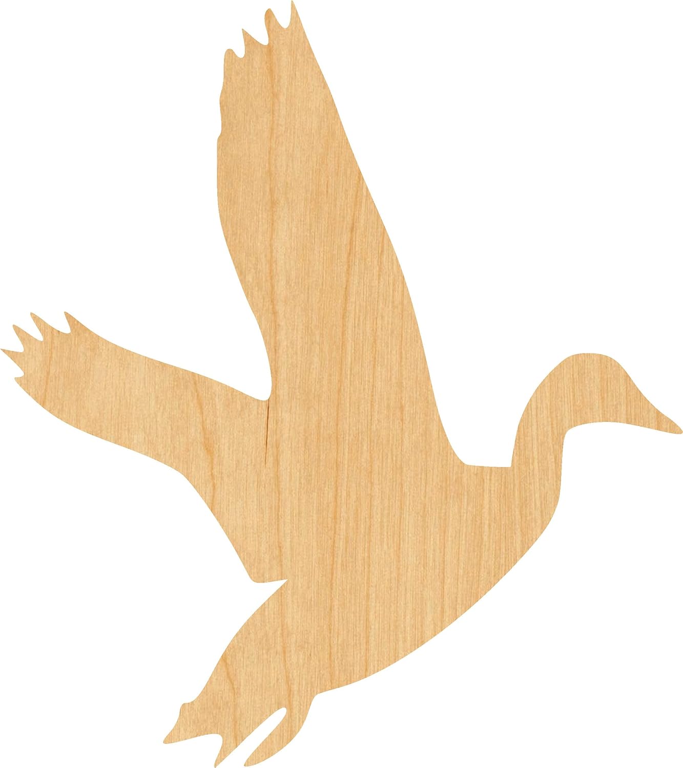 Mixed Media - Duck 3 Laser Cut Out Wood Shape Craft Supply - 4 Inch