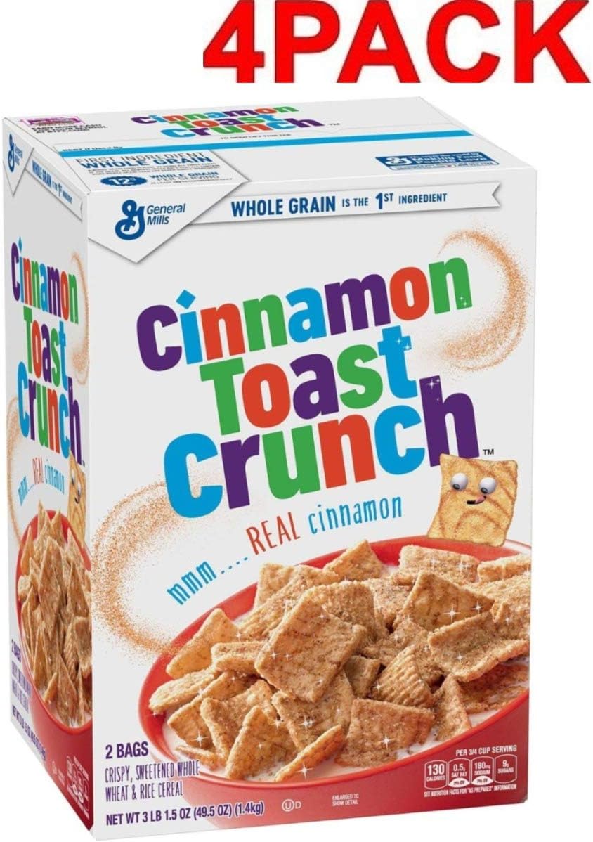 Cinnamon Toast Crunch Cereal (4 Pack 49.5 oz)