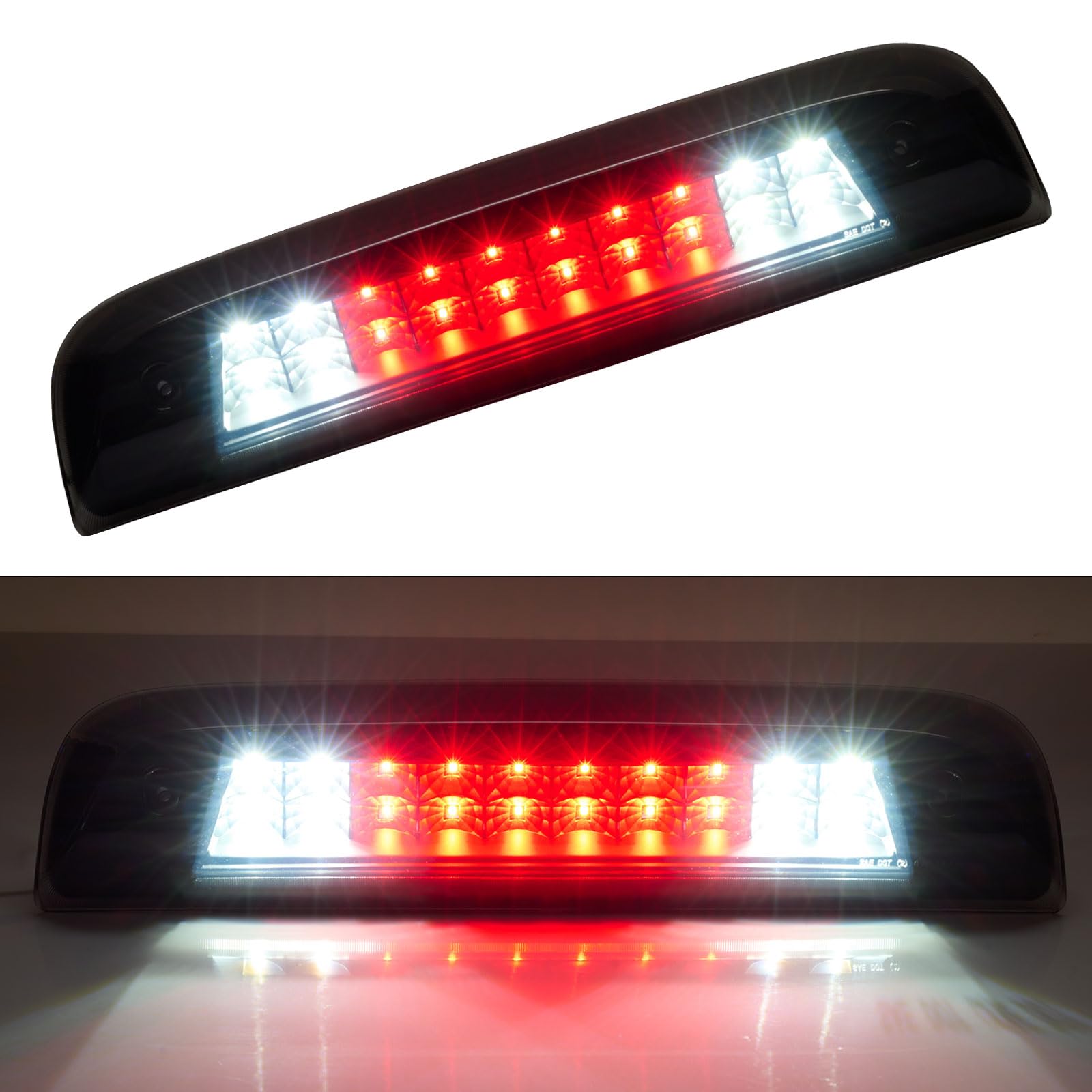 Photo 1 of Cxdar Third 3rd Brake Light LED for 2014-2018 Chevy Silverado/GMC Sierra 1500 2500HD 3500HD, High Mount Rear Brake Lights Assembly, Waterproof Center Cab Cargo Lamp Stop Light