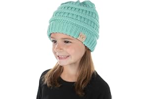 Funky Junque Exclusives Child Toddler Beanie Warm Winter Kids Knit Skull Cap Hat