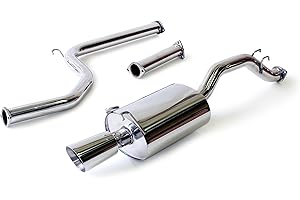 YONAKA MOTORSPORTS Yonaka 2.5" Performance Exhaust Compatible/Replacement for Honda Civic 2006-2011 2DR Coupe (2.0L Si Only)