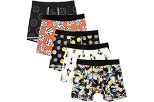 Bioworld Dragon Ball Z Goku Piccolo Vegeta Kids Boxer Briefs Pack of 5