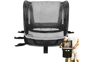 ANZOME Bike Basket Cover, Removable Full Zip Opening Dog Bike Basket Cover, Easily Put in & Take Out Breathable Net for Maxim