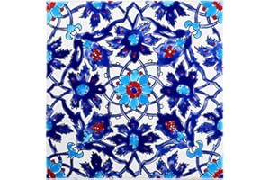 Casablanca Market MT040 Mediterranean Ceramic Shiraz Decorative Tile, Blue