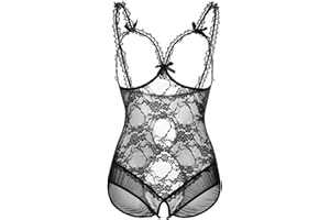 ALLureLove Plus Size Lingerie for Women Sexy One-Piece Teddy Valentine's Day Lingerie Bodysuit