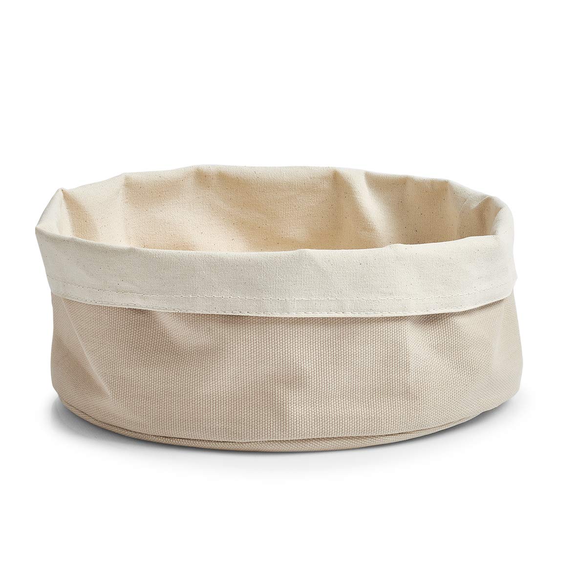 Zeller Bread Basket 25X13 cm In Grey/Créme, Fabric, Crème, 25 x 13 x 10 cm