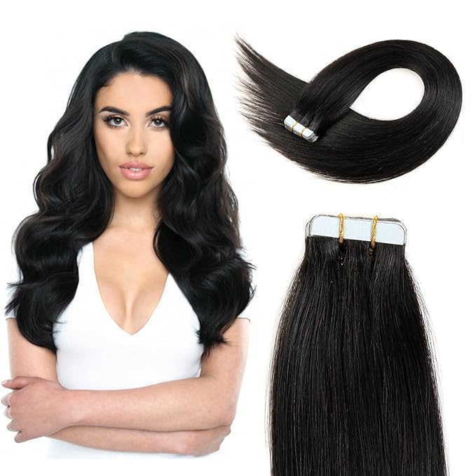 Yilite tape in hair extensions human hair Clearance