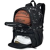 GRANDUP Basketball backpack with ball and shoes compartment Fit Volleyball, soccer, Swim, Gym, Travel, and School, large capacity sports training equipment bags