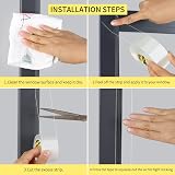 MILEQEE Weather Stripping Clear 1-3/8in x 32.8FT Window Seal view 6