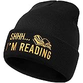 Book Lovers Gifts - Book Accessories for Reading Lovers - Gifts for Readers Nerds - Book Reading Beanie Hats for Men Women
