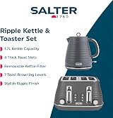 Salter Ripple Kettle & Toaster Set 1.7 L Cordless Auto Shut Off 4 Slots view 2