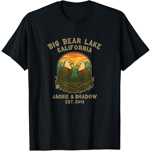 Amazon.com: Big Bear Lake California Eagles Jackie and Shadow T