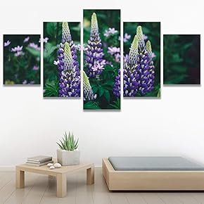 SIGNWIN 5 Panel Canvas Wall Art Modern Art...