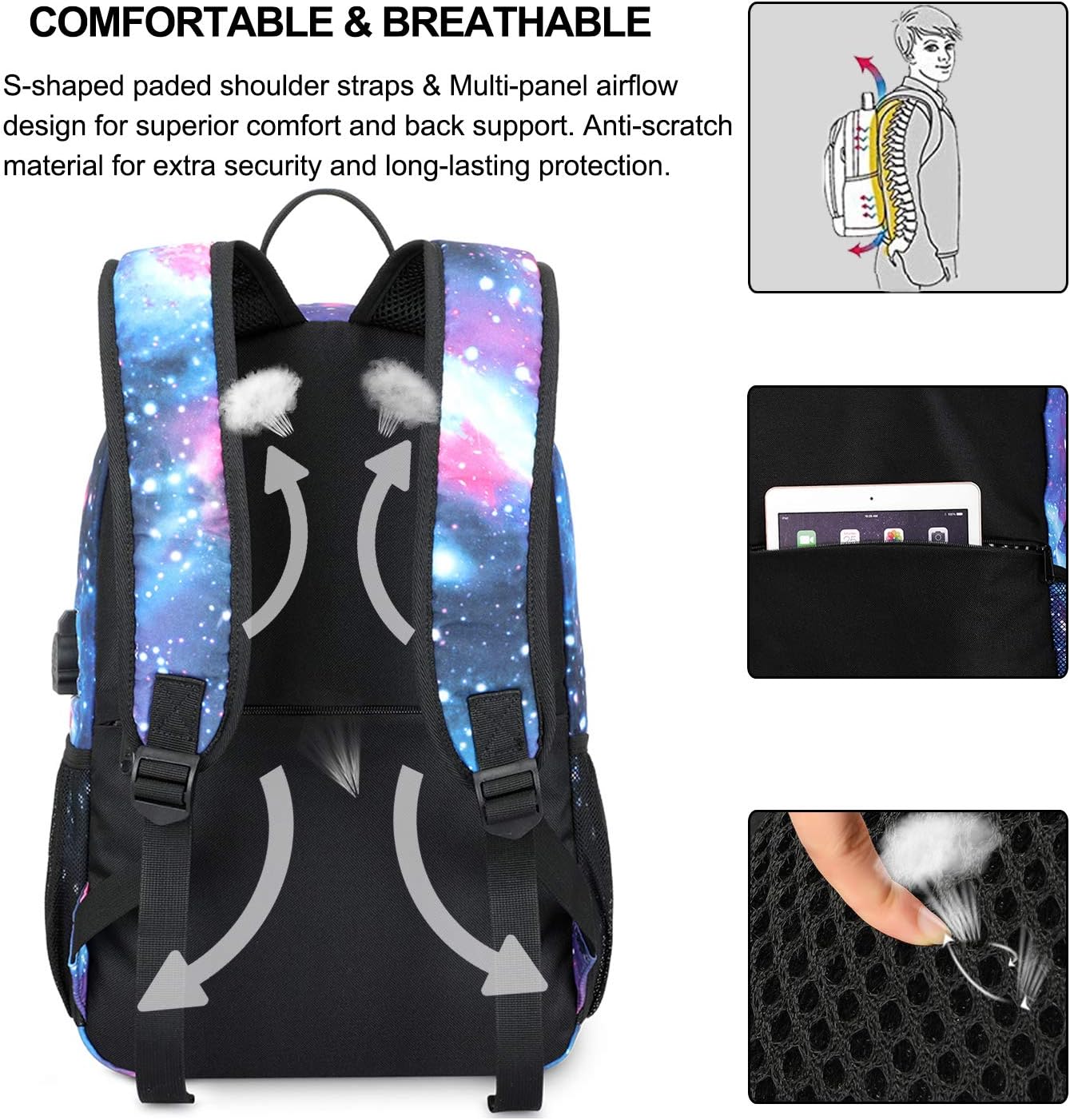 Kids Backpacks Galaxy Backpack For School Lightweight Travel Anti Theft Laptop Backpack For Boys Girls Galaxy Backpack Anime Luminous Backpack With Usb Charging Port And Lock Pencil Case Sky Blue Foretadrenaline Com Kids Backpacks Galaxy Backpack For School Lightweight Travel Anti Theft Laptop Backpack For Boys Girls Galaxy Backpack Anime Luminous Backpack With Usb Charging Port And Lock Pencil Case Sky Blue Foretadrenaline Com