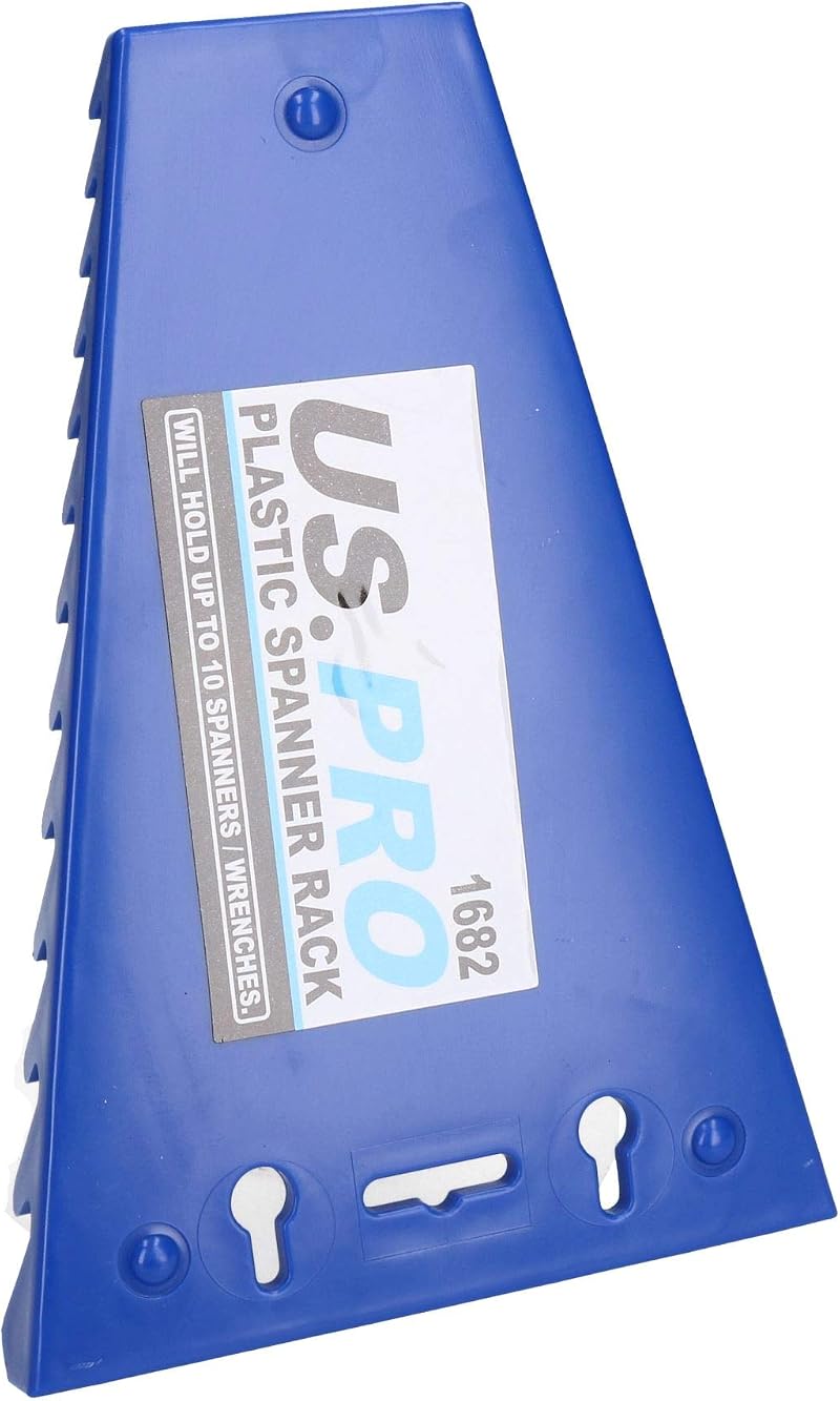 AB Tools Spanner Rack Wrench Holder Storage Rail Tray for 12 Spanners - Plastic